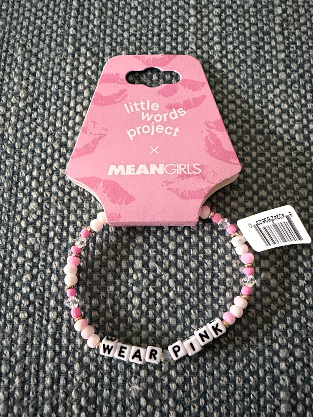 Mean Girls x Little Words Project "Wear Pink" Beaded Bracelet - Pink